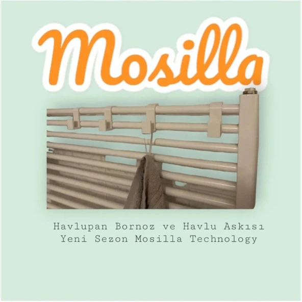 Havlupan Askısı Bornoz ve Havlu Askılık 4 Adet Beyaz ürün görseli 1