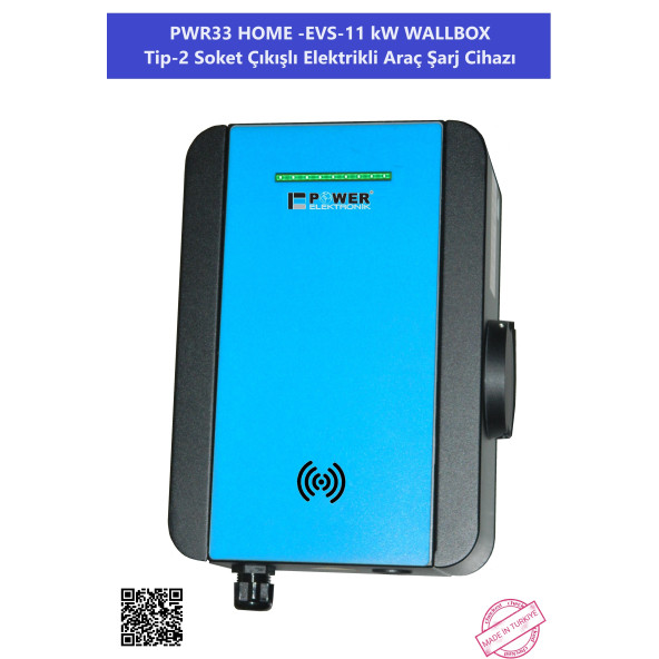 PWR33 HOME-EVS-11 kW WALLBOX - TİP2 SOKET ÇIKIŞLI ELEKTRİKLİ ARAÇ ŞARJ CİHAZI - 5