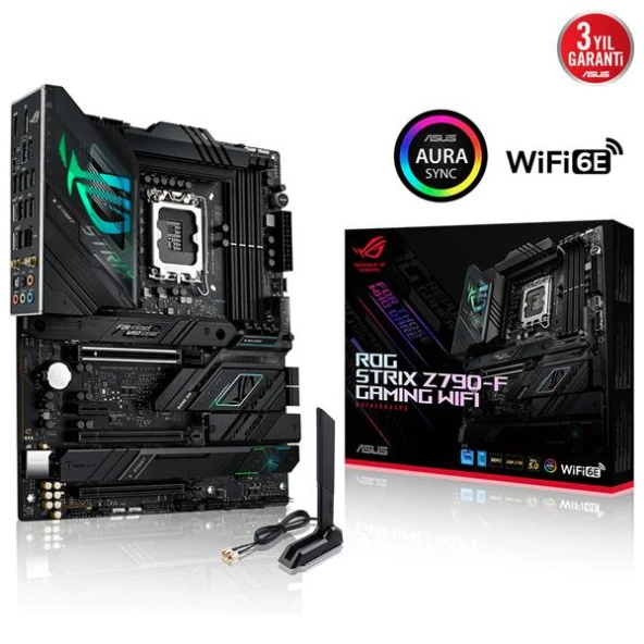 ASUS ROG STRIX B760-F GAMING WIFI LGA1700 4xDDR5 7800 DP/HDMI 3xM2 USB3.2 WiFi 6E-BT AURA RGB 2.5Gbit LAN ATX(12.Gen 13.Gen)