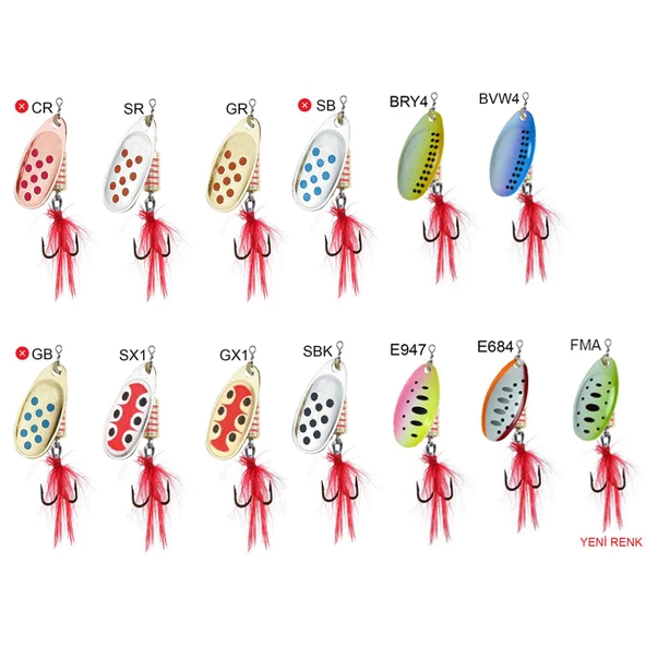 Lucky John Spin X Round 8gr No:3 Döner Kaşık   GR ürün görseli