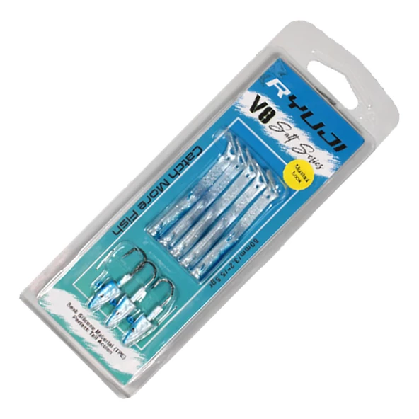 Ryuji V8 8cm 5.5gr Silikon Yem  Blue