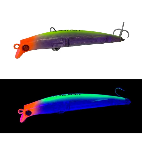 Ege Fish C Gaga 11cm 16gr Floating Maket Balık  Yamakoğlu Limited (Glow) - Resim 3