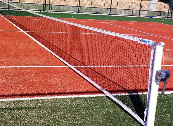 Adelinspor Via Tenis Direği Sabit Ankrajlı ve Gold Tenis Filesi - 2