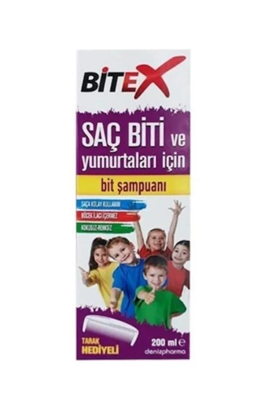 BİTEX BİT ŞAMPUANI 200ML+TARAK HEDİYELİ