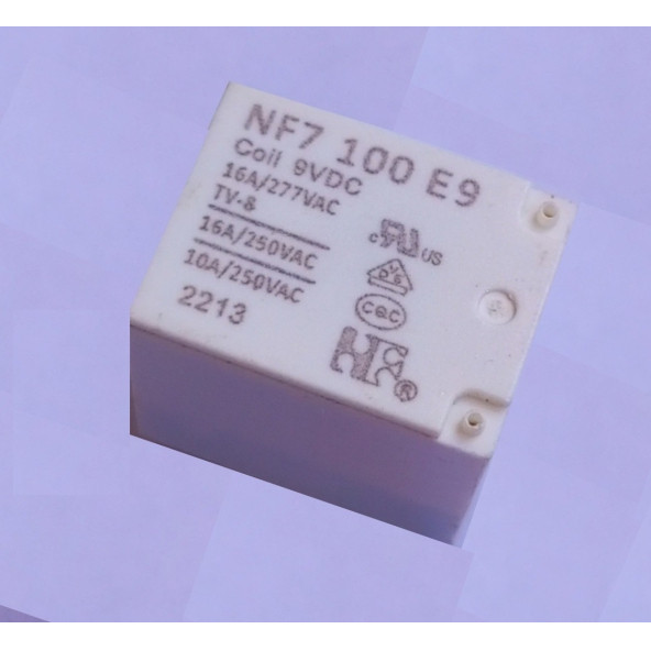 NF7 100 E9 16A 9VDC elektromanyetik güç rölesi 4 Pin.  (Relay) NF7100E9