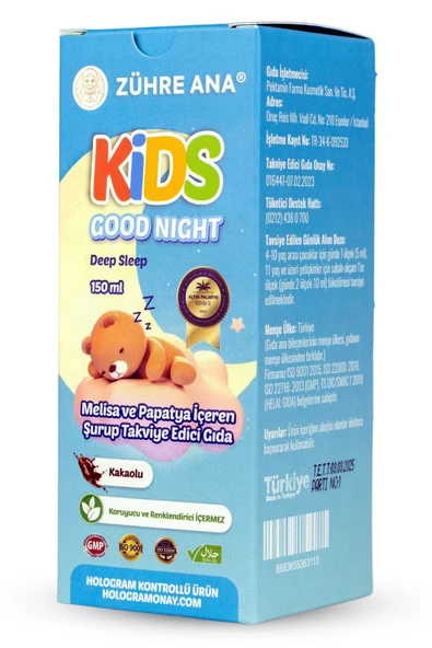 Zühre Ana Kids Melisa ve Papatya Şurubu 150 ml - Resim 5