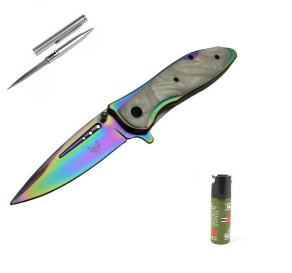 Kişiye Özel Benchmade Çakı Renkli Sedef DA76-1-20 CM