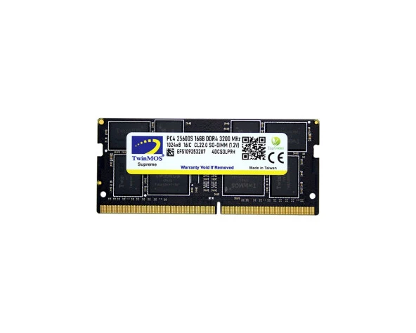 TwinMOS MDD416GB3200N 16GB DDR4 3200MHz CL22 Notebook Bellek ürün görseli 1
