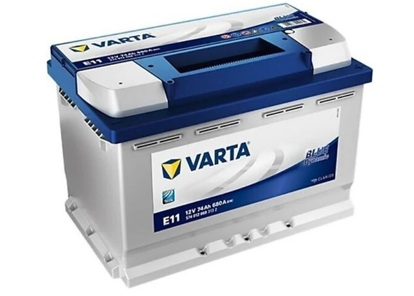 Varta Akü 12V 74 Ah Amper 680A E11  / 484109869 Evet Iade Edeceğim - 2