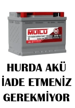 MUTLU 12V 60 AMPER 540AEN - Hurda Akü İade Etmeniz Gerekmiyor