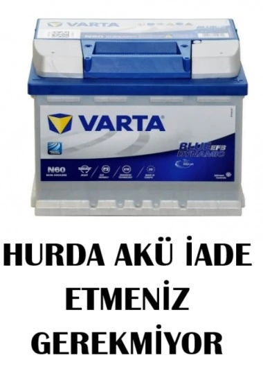 Varta Akü 12V 60 Ah  N60 Start Stop EFB - Hurda Akü İade Etmeniz Gerekmiyor