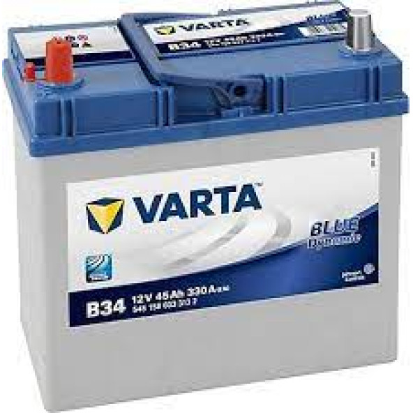 Varta Blue Dynamic 12V 45 Ah Amper B34 Ters Kutup Akü Hayır