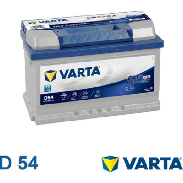 Varta Akü 12V 65Ah Amper 650A Efb D54 Hayır