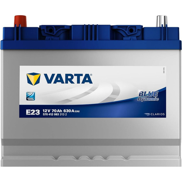 Varta Akü 12V 70 Ah Amper E23 630A / 545753150 Hayir