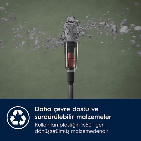 Electrolux EP71AB14UG Ultimate 700 Cordless Cleaner 14.4 V Dikey Şarjlı Süpürge - Resim 7