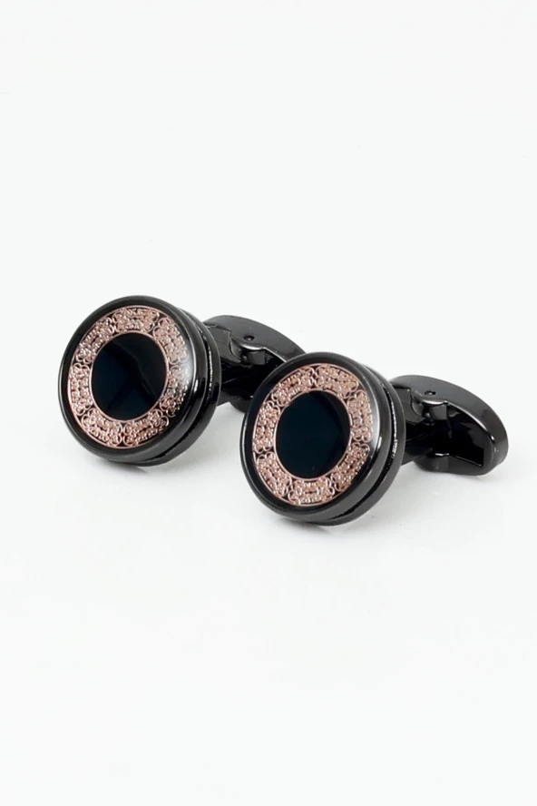 Esgue Kol Düğmesi & Kravat & Mendil Hediye Seti - Resim 2