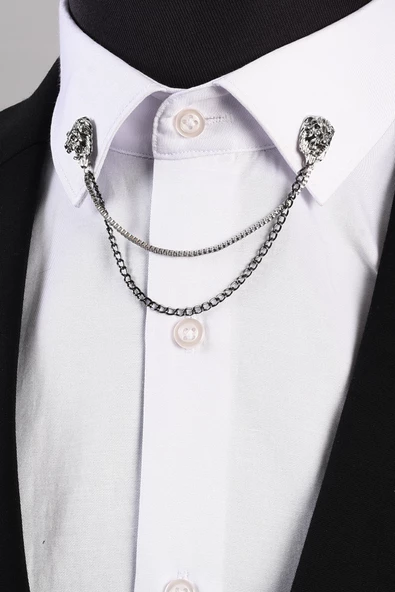 Esgue Aslan Gömlek Yaka İğnesi Gold - 4