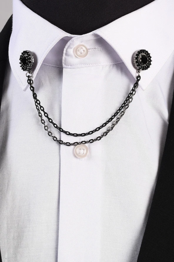 Esgue Gömlek Yaka İğnesi Bal - 5