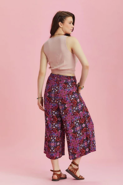 Ön Pilikaşe Detaylı Kadın Pantolon Etek - 5