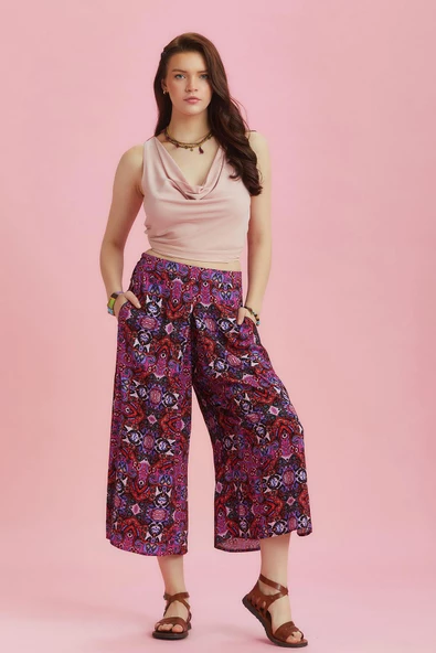 Ön Pilikaşe Detaylı Kadın Pantolon Etek - 2