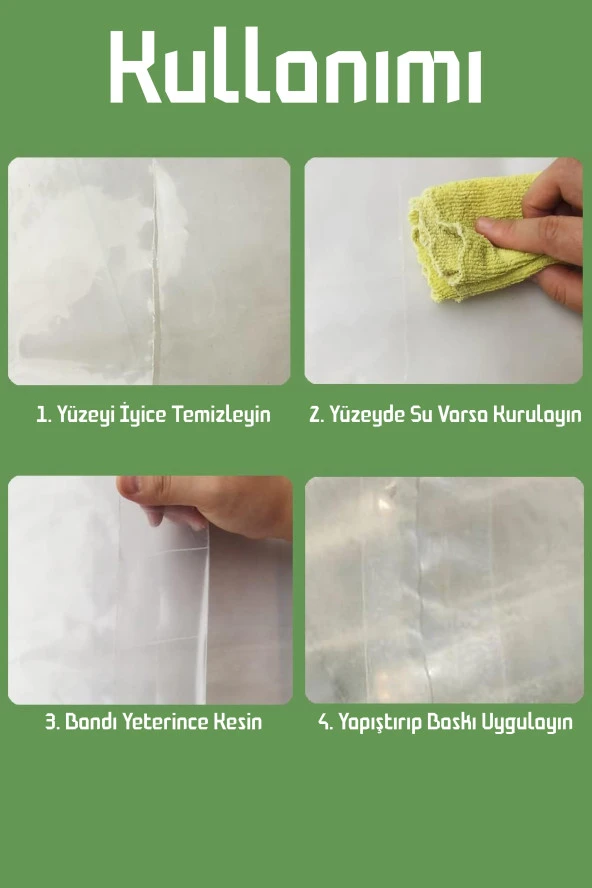 3 ADET Sera Bandı Naylon Tamir Bandı UV Dayanıklı Yüksek Yapışkan PE Greenhouse Tape 50mm X 25 Metre - 3