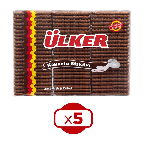 Ülker Pötibör Bisküvi Kakaolu 450 Gr x 5 Adet ürün görseli