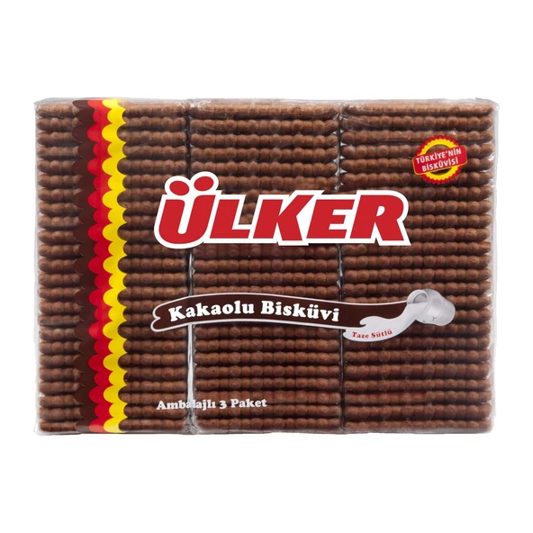 Ülker Pötibör Bisküvi Kakaolu 450 Gr x 3 Adet - 3