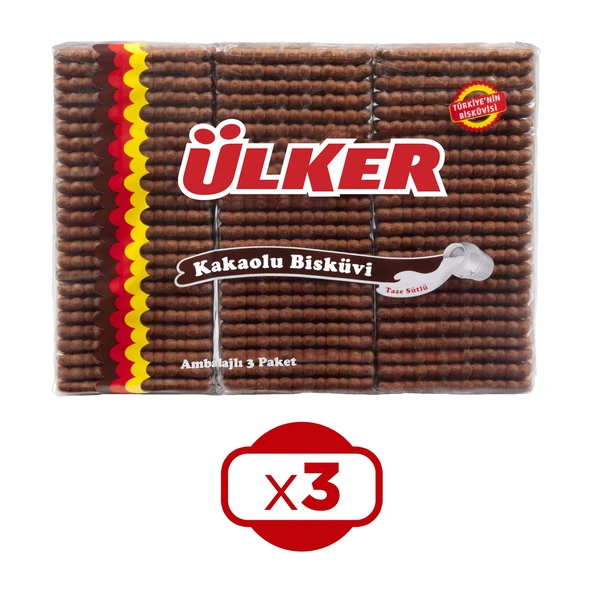 Ülker Pötibör Bisküvi Kakaolu 450 Gr x 3 Adet