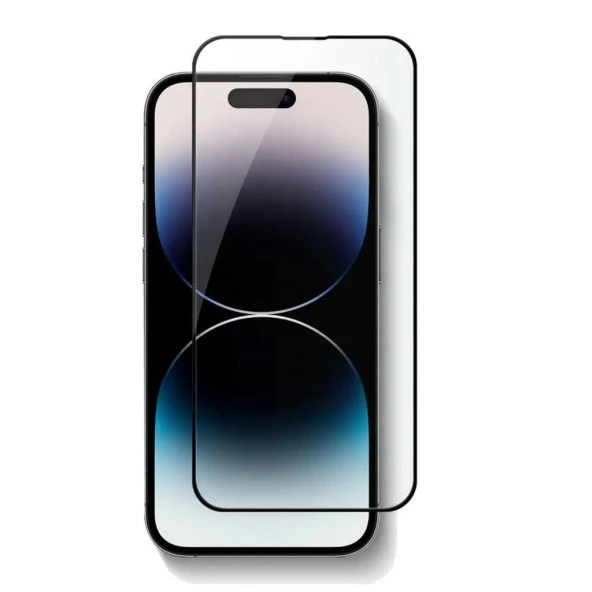 Vendas iPhone 15 Pro Max Uyumlu Tam Kaplama Bilvis Double Strong Tempered Glass Cam Ekran Koruyucu