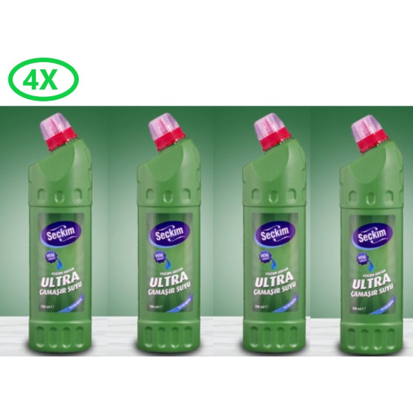 Seçkim Ultra Kıvamlı Çamaşır Suyu 750 Ml  X 4 ADET