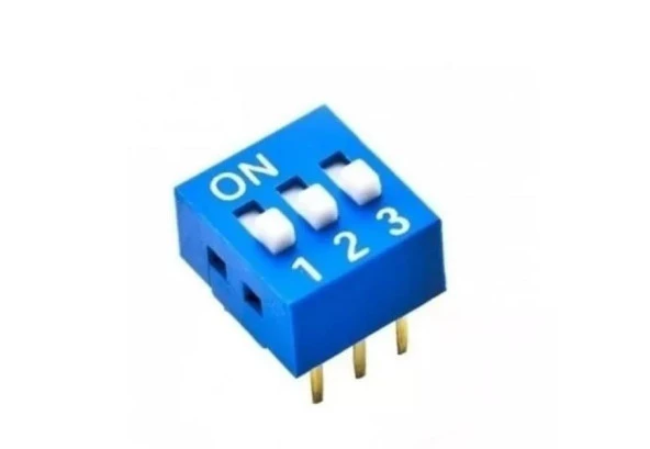 3lü Dip Switch ON-OFF Mavi ürün görseli