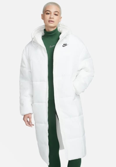 Nike Sportswear Classic Puffer Therma-FIT Kapüşonlu Beyaz Kadın Mont GENİŞ KALIP FB7675133 - 2