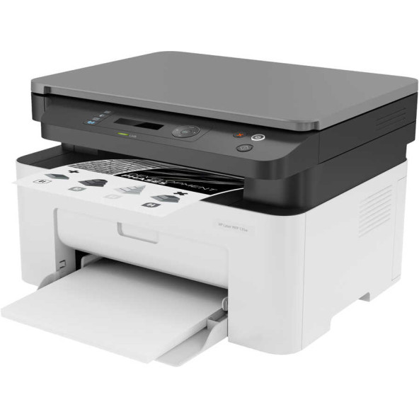 HP Laser MFP 135w Fotokopi Tarayıcı Wi - Fi Lazer Yazıcı 4ZB83A - 4