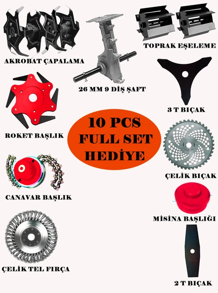 Wacker Pro Alman 10 In 1 Fr 800 Seri Arazi Seti 20 Hp Sırt Tırpan Akrobat Çapa Aparatı Toprak Eşeleme Aparatı - 4