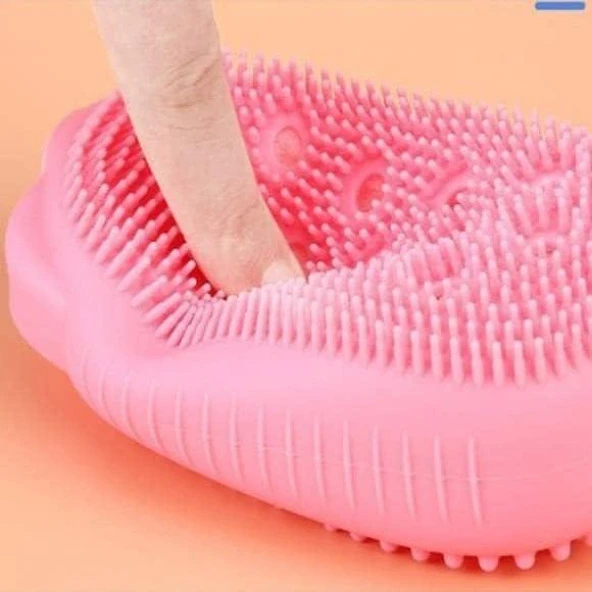 Banyo Sırt Kesesi Çift Taraflı Slıkon Duş Lifi Sırt Fırçası 60 Cm - Resim 3