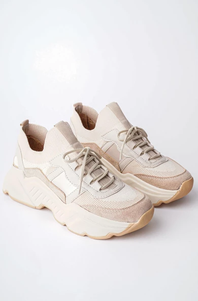 Muggo SEPHO Garantili Günlük Yürüyüş Koşu Yüksek Taban Rahat Kadın Sneaker Spor Ayakkabı - 5