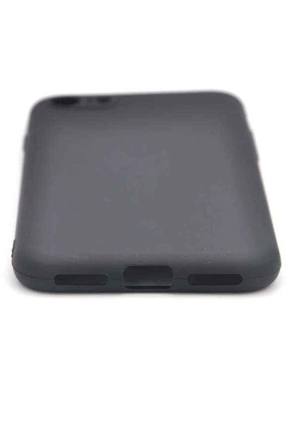 iPhone 7 / 8 Uyumlu Düz Renk Esnek Yumuşak Silikon Kılıf  Rubber Siyah - Resim 4