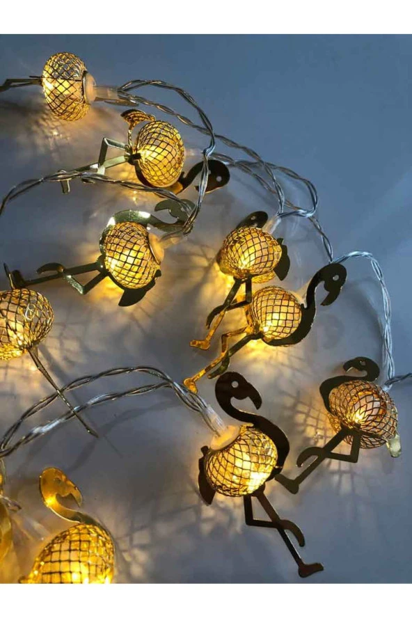 BY-LAMP Gold Flamingo Süsleme Işıkları