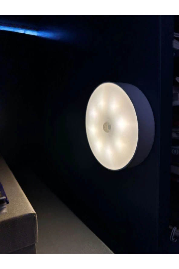 BY-LAMP Hareket Sensörlü Usb Şarjlı Mıknatıslı Led Işık Lamba Dolap Içi Ev Çekmece Gece Lambası Aydınlatma - 2