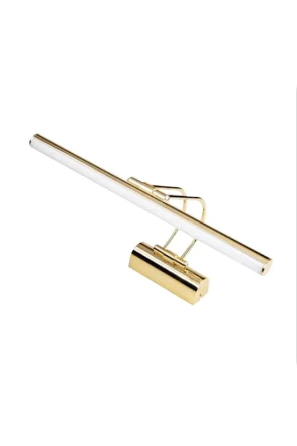 BY-LAMP Gold Ayna Üstü 50 Cm Led Banyo Aplik Duvar Ayna Resim Tablo