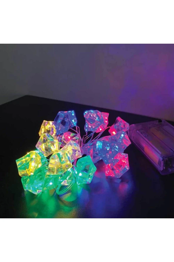 BY-LAMP Elmas Led Süsleme Işıkları Renkli
