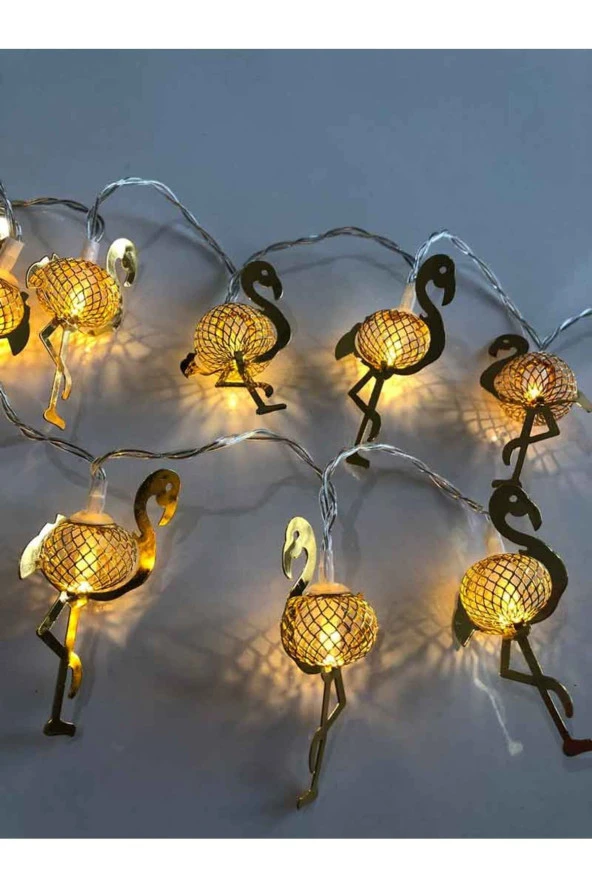 BY-LAMP Gold Flamingo Süsleme Işıkları - 3