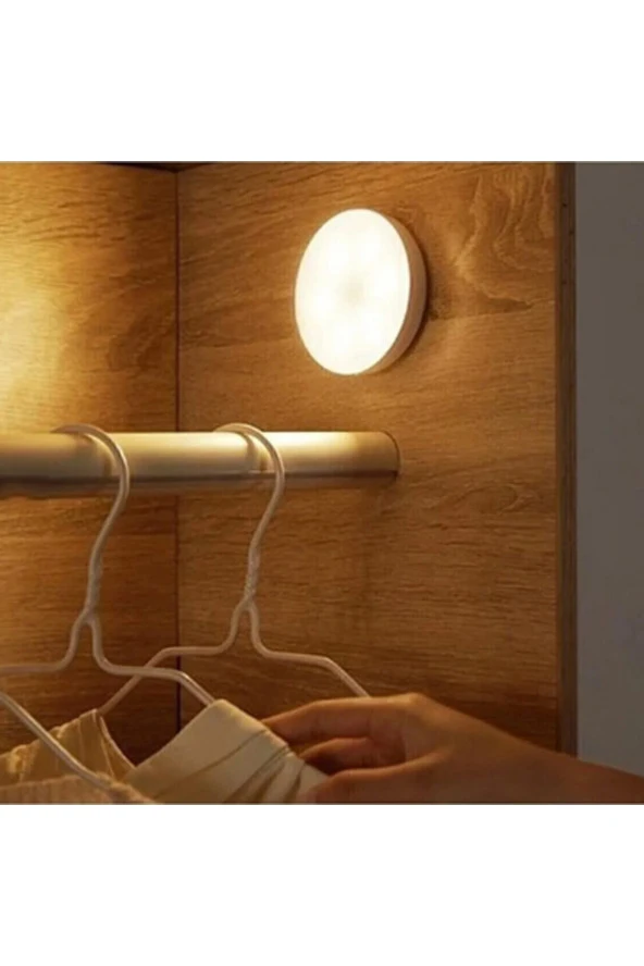 BY-LAMP Hareket Sensörlü Usb Şarjlı Mıknatıslı Led Işık Lamba Dolap Içi Ev Çekmece Gece Lambası Aydınlatma - 4