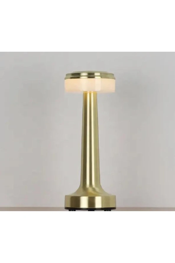 BY-LAMP Gold Masa Lambası Dokunmatik 3 Işık Rengi Dim Edilebilir - 4