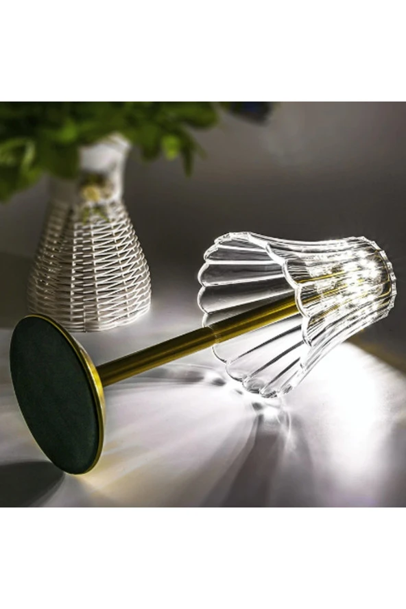 BY-LAMP İskandinav Tarzı Kristal Masa Lambası Dokunmatik 3 Işık Rengi Dim Edilebilir - 2