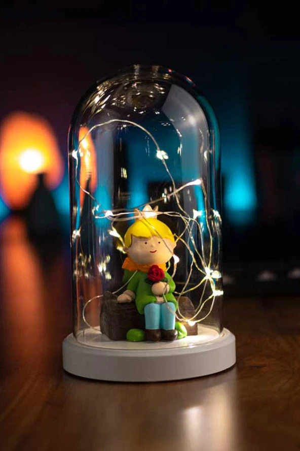 BY-LAMP Küçük Prens Led Işıklı Lamba Çocuk Hediyesi Le Petit Prince Figürlü Gece Lambası ürün görseli 1
