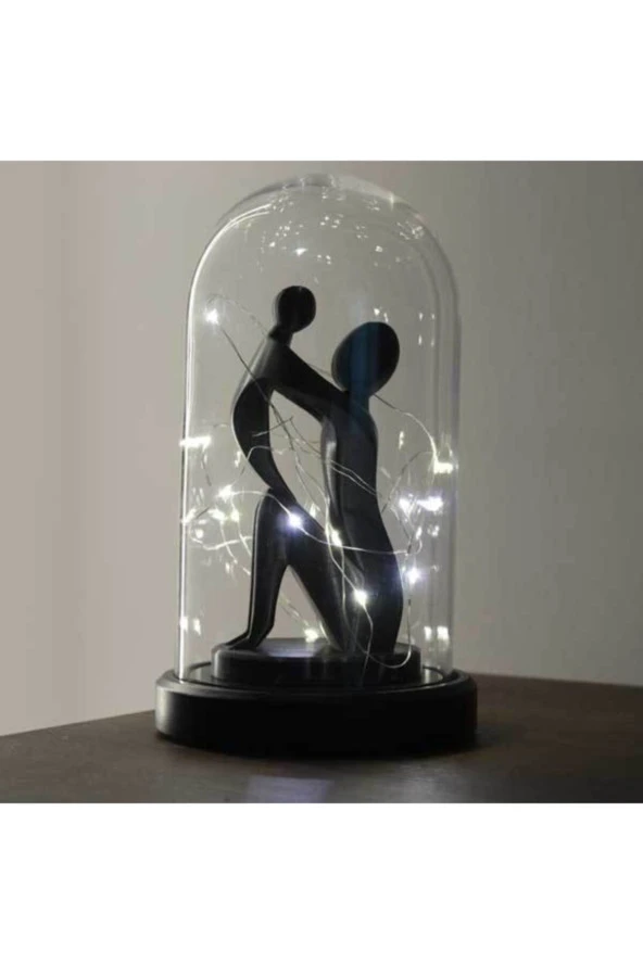BY-LAMP Led Işıklı Anneler Günü Hediyesi Gece Lambası Siyah Taban