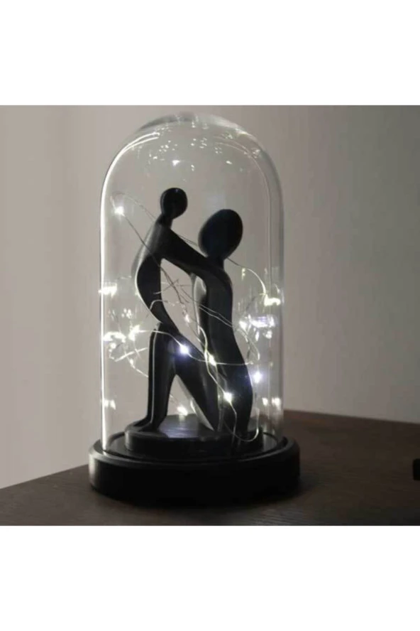 BY-LAMP Led Işıklı Anneler Günü Hediyesi Gece Lambası Siyah Taban - Resim 3