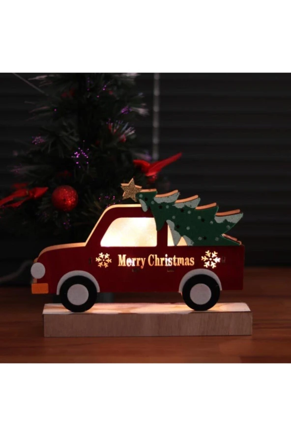 BY-LAMP Led Işıklı Çamağacı Yüklü Kamyonet - Resim 2