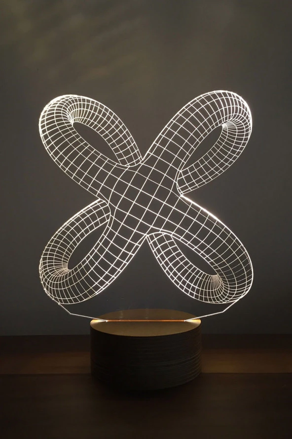 BY-LAMP Ahtapot Figürlü Dekoratif Hediye Led Masa Lambası | 7 Işık Rengi | Ahşap Taban ürün görseli 1